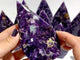 11 Pieces Spark Lepidolite Arrow Head Shape