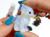 16 Types Mini Flying Dragon Carving Wholesale Yellow Calcite Garnet Sodalite