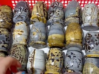 Ink Painting Stone Vase Wholesale Home Decor