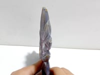 Beautiful Geode Druzy Agate Nine-tailed Fox Carving #6