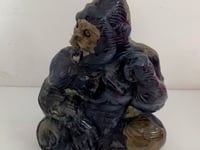 Unique Volcano Agate King Kong Ape Carving #5