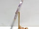 Amethyst Mixed Sakura Agate Heart Carving With Stand