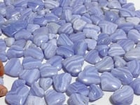 156 Pieces High Quality Blue Lace Agate Heart