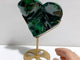 Unique Malachite Heart With Stand