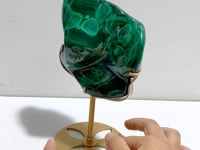 High Quality Beautiful Polished Malachite With Stand
