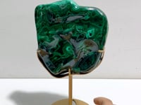 High Quality Polished Malachite With Stand Home Decor