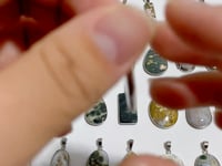 40 Pieces Vein Ocean Japser Pendant