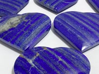 6 Pieces Large Lapis Lazuli Heart