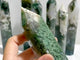 7 Pieces Large Green Moss Agate Points