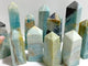 11 Pieces Caribbean Calcite Four-Sided Points