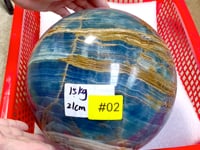 15KG Large Blue Onyx Sphere (Sea Freight Only)