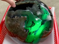 15.4KG Large Volcano Agate UV Reactive Sphere (Sea Freight Only)