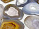 10 Pieces Geode Druzy Agate Heart
