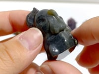 Colorful Moss Agate Elephant Crystals Carving Wholesale