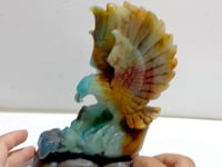 Unique Caribbean Calcite Eagle Carving