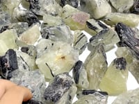 51 Pieces Heat Treatment Citrine Mixed Black Tourmaline Raw Stone