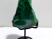 Unique Malachite Specimen With Stand