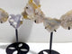 2 Pairs Sakura Flower Agate Heart Wing Carving With Stand