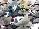Crystal Butterfly Wings with Yoga Pose Metal Stand Wholesale (Assorted Materials)
