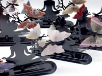 Wholesale Crystal Butterfly Wing Carving with Yoga Woman Stand (Mixed Stones)