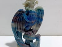 Unique Trolleite Stone Flying Dragon Carving #7