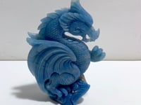 Unique Trolleite Stone Flying Dragon Carving #12