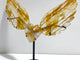 Golden Hematoid Quartz Heart Wing Carving With Stand Fire Quartz