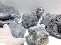5 Pieces Large Black Clear Quartz Cluster Specimen For Collection
