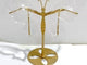 Clear Quartz Butterfly Wing Carving With Stand
