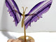 Beautiful Fluorite Symmetry Butterfly Wing With Stand