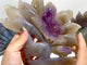 3 Pieces Geode Agate Druzy Nine-tailed Fox Carving (Defective)