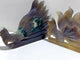 2 Pieces Beautiful Geode Druzy Agate Nine-tailed Fox Carving (Defective)