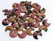 3CM Rhodonite Moon Carving Wholesale