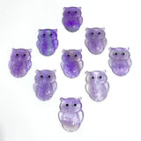 Purple Fluorite Crystal Owl Carving Wholesale -Wholesale Crystals