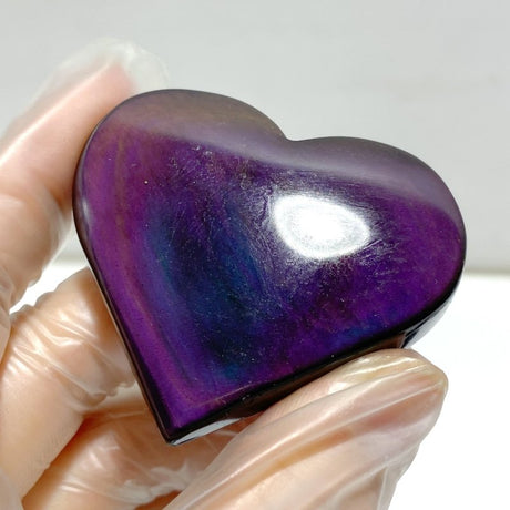 Rainbow Cat Eye Obsidian Heart Wholesale - Wholesale Crystals