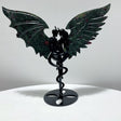 Red Garnet Demon And Angel Wing Carving With Stand - Wholesale Crystals
