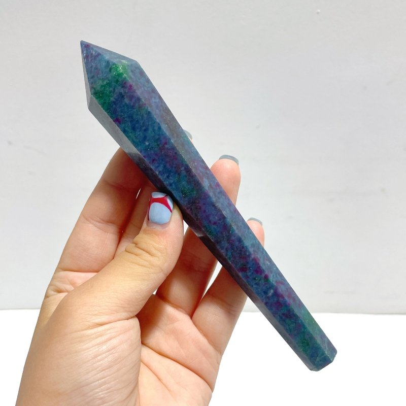 Ruby in Kyanite Point Magic Scepter Wand Wholesale(UV - Reactive) - Wholesale Crystals