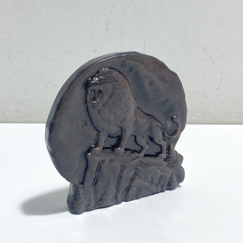 Silver Sheen Obsidian Lion Carving Wholesale -Wholesale Crystals