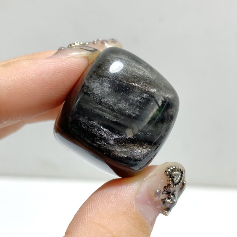 Silver Sheen Obsidian Tumbled Wholesale -Wholesale Crystals