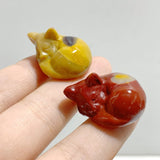 Small Mookaite Sleeping Cat Carving Wholesale -Wholesale Crystals