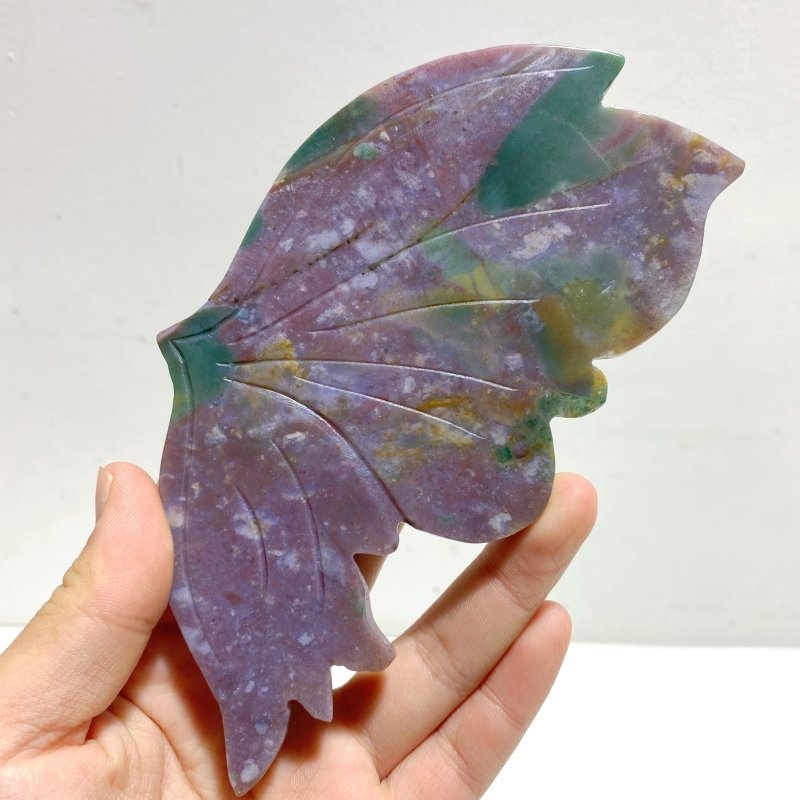 Symmetry Butterfly Wing With Stand Ocean Jasper - Wholesale Crystals