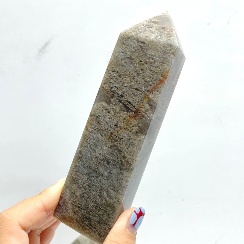 Thousand Layer Garden Quartz Four - sided Point Wholesale - Wholesale Crystals