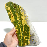 Unique 8th Vein Ocean Jasper Slab With Stand 11 - Wholesale Crystals