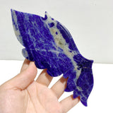 Unique Blue Sodalite Butterfly Wing Carving With Stand - Wholesale Crystals