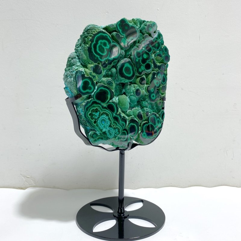 Unique Chrysocolla Mixed Malachite Specimen With Stand -Wholesale Crystals