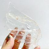 Unique Clear Quartz Heart Wing Carving With Stand -Wholesale Crystals