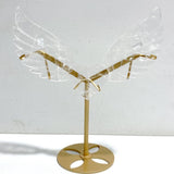 Unique Clear Quartz Heart Wing Carving With Stand -Wholesale Crystals