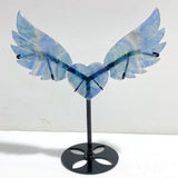 Unique Fluorite Heart Wing Carving With Stand - Wholesale Crystals