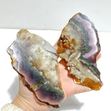 Unique Fluorite Mixed Pyrite Angel Wing With Stand - Wholesale Crystals