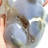 Unique Geode Agate Druzy Elephant Carving - Wholesale Crystals